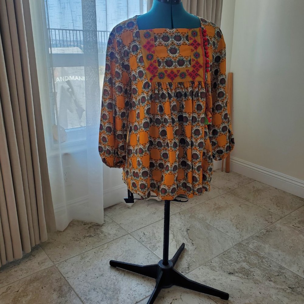 ETHNIC by Outfitters Fusion Peplum Top